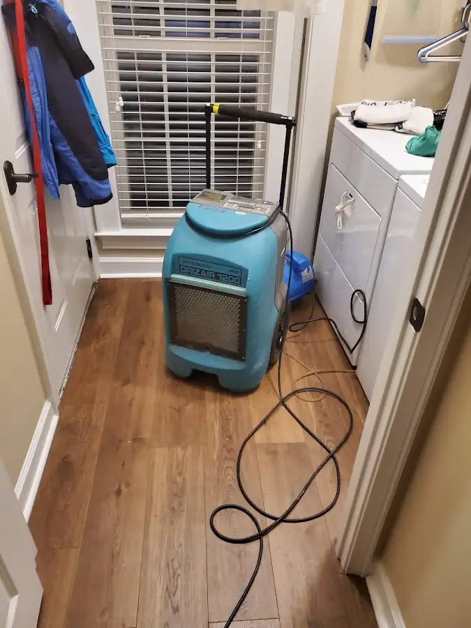 Commercial dehumidifier deployed for Flood Damage Cleanup in Hillcrest